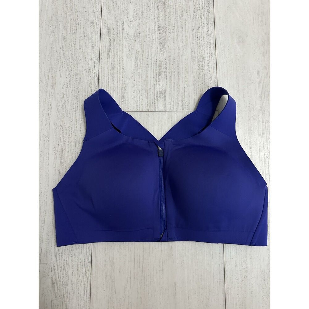 Lululemon Elite Front Zip Sports Bra Sz 36C - Blue